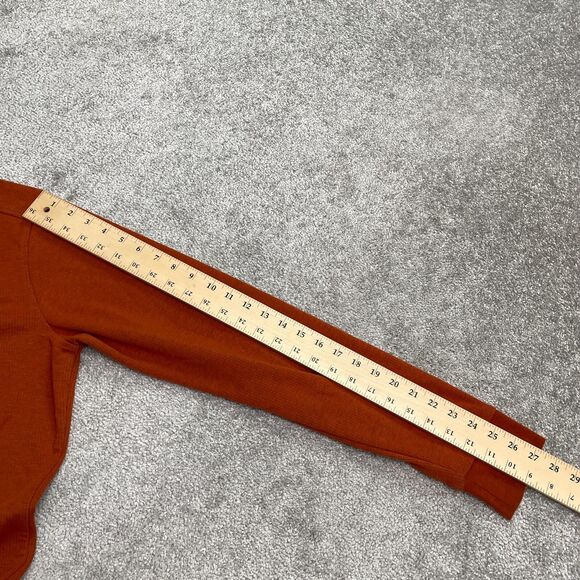 01. Algo Performance Quick Dry Moisture Wicking Sweatshirt Men M Tall Brown Crew - Picture 11 of 13